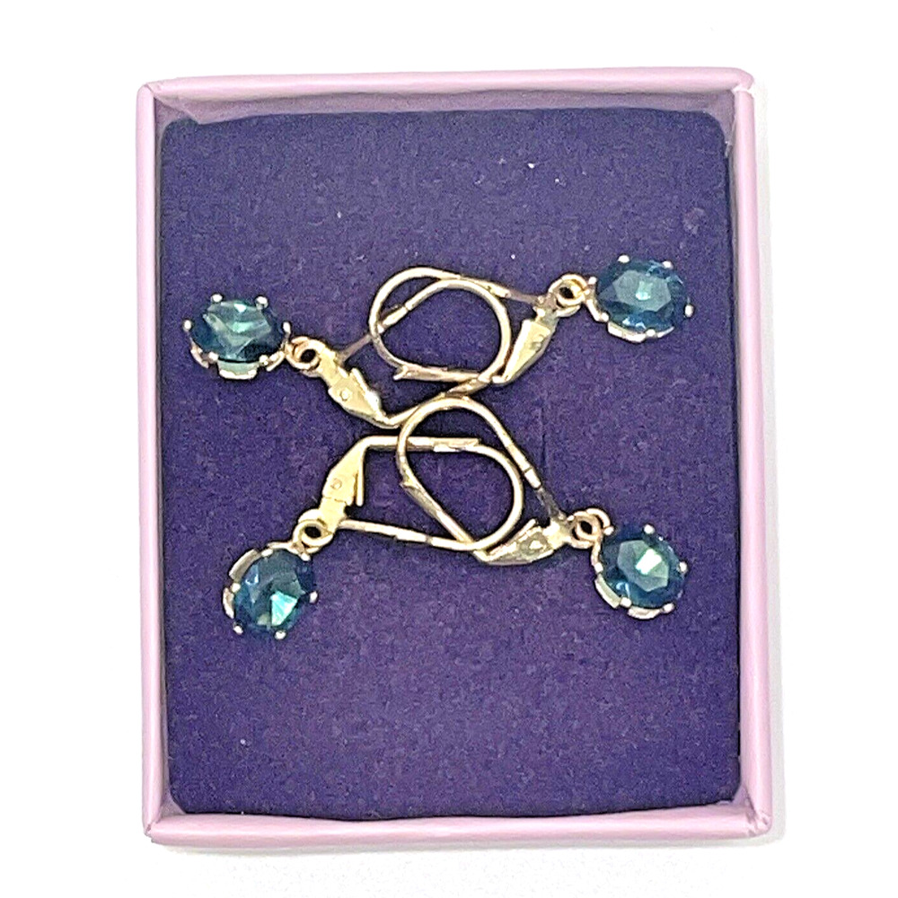 Palm Beach green earrings two pairs